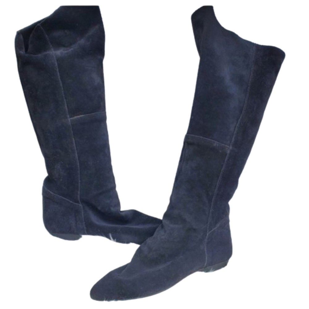 Vintage Suede Slouch Boots 8.5‎